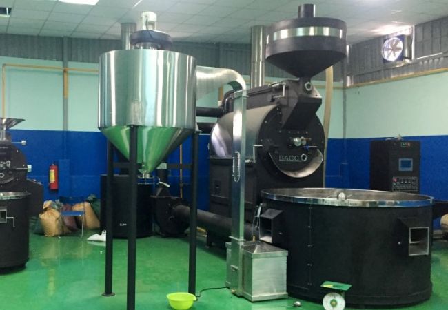 Máy rang cafe 120kg-mẻ, Máy rang cafe công nghiệp