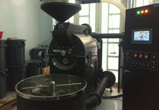 Máy rang cafe 30kg-mẻ