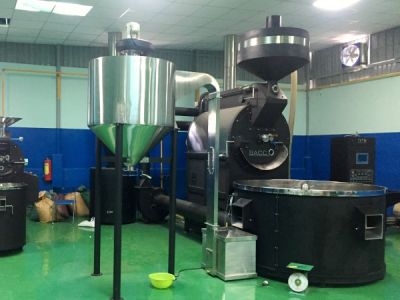 Máy rang cafe 120kg-mẻ, Máy rang cafe công nghiệp