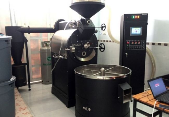 Máy rang cafe 20kg-mẻ