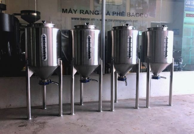 Silo 200 lít chứa 60 kg hạt cà phê rang Silo 200 lít chứa 60 kg hạt cà phê rang